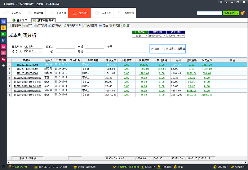 飞扬动力成本利润分析