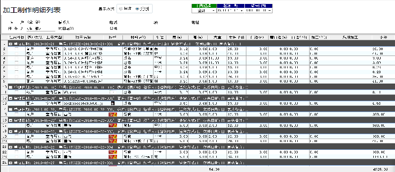 飞扬动力加工制作明细